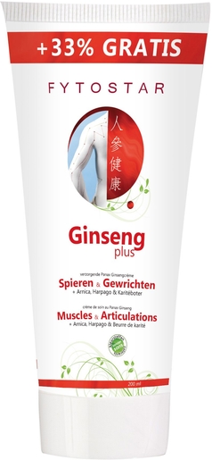 Fytostar Ginseng Plus Crème 200ml (dont 33% gratis)