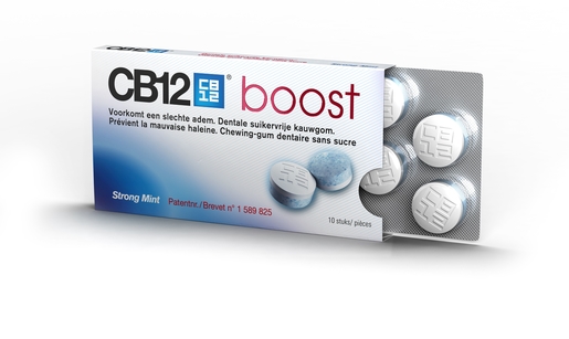 CB12 Boost Strong Mint Chewing Gum 10 | Adem