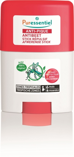 Puressentiel Anti-Pique Stick Zones Tropicales 20ml | Anti-moustiques - Insectes - Répulsifs 