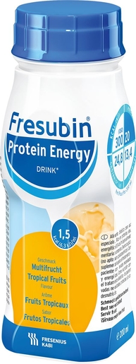 Fresubin Protein Energy Drink Tropisch fruit 4x200ml | Orale voeding