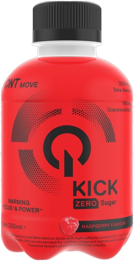 QNT Kick Power Frambozendrank 250 ml | Voor sportievelingen