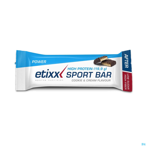 Etixx High Protein Bar Cookie &amp; Cream 55 g | Voor sportievelingen