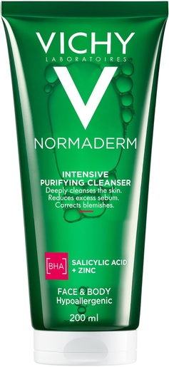 Vichy Normaderm Phytosolution Gel Purifiant Intense 200ml | Démaquillants - Nettoyage