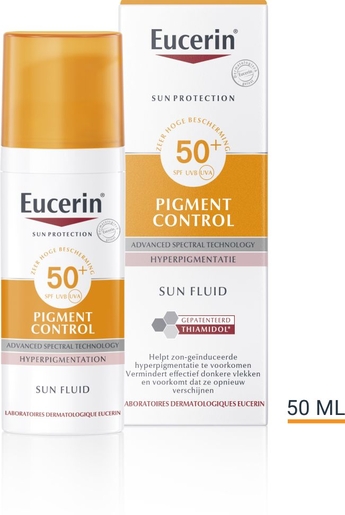 Eucerin Sun Pigment Control SPF 50+ Fluid Hyperpigmentatie met pomp 50ml | Zonnebescherming