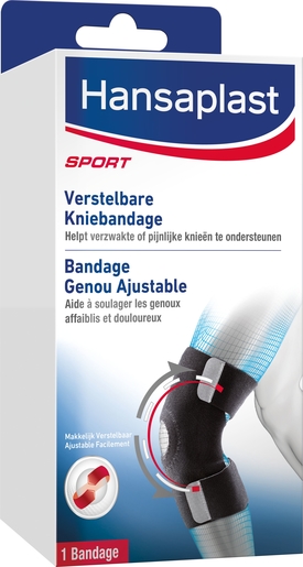Hansaplast Verstelbare Kniebandage 1 Stuk | Been - Knie - Enkel - Voet