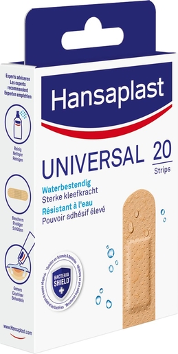 Hansaplast Universele pleister 20 strips | Verbanden - Pleisters - Banden