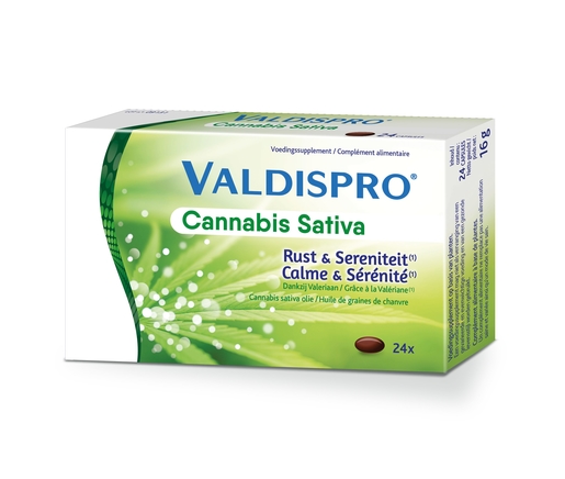 Valdispro Cannabis Sativa Caps 24 | Stress - Nervositeit