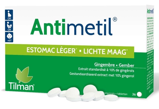 Antimetil 36 Comprimés | Pharmacie de voyage