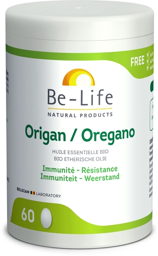 Be Life Huile Essentielle Origan BIO 60 Capsules | Défenses naturelles - Immunité