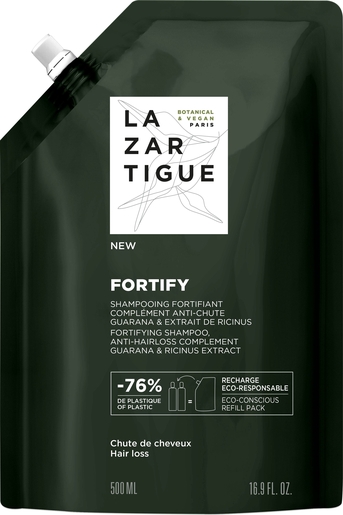 Lazartigue Fortify Verstevigende Shampoo Eco-Navulling 500 ml | Uitval