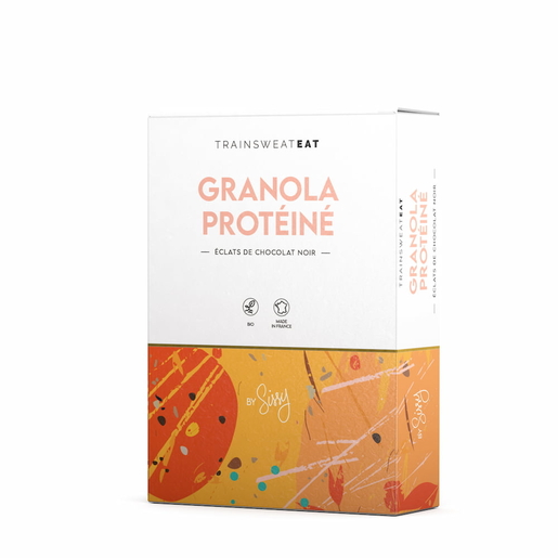 Trainsweateat Granola Protéiné Chocolat Noir 325g | Nutrition