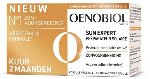 Oenobiol Sun Expert Voorbereiding op de Zon 2x30 Capsules | Voedingssupplementen en bruiningsactiverende producten