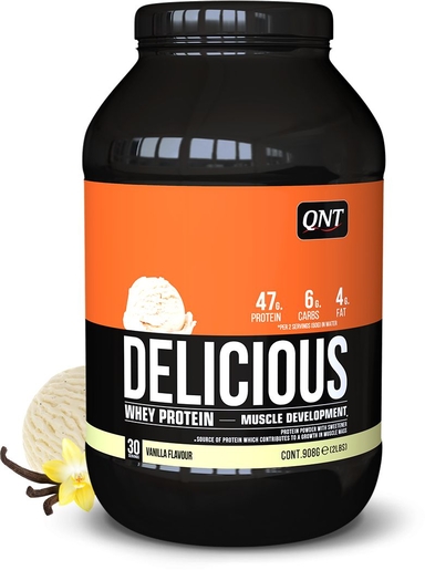 QNT Delicious Whey Protein Vanilla 908 g | Afslanken en gewicht verliezen