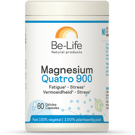 Be-Life Magnesium Quatro 900 60 Gélules | Magnésium