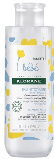 Klorane Baby Reinigingswater 500ml (nieuwe formule) | Bad - Toilet