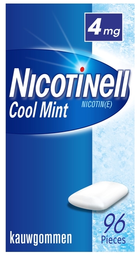 Nicotinell Cool Mint 4mg 96 Kauwgoms | Stoppen met roken