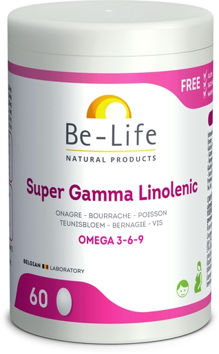 Be Life Super Gamma Linolenic 60 Capsules | Geheugen - Concentratie