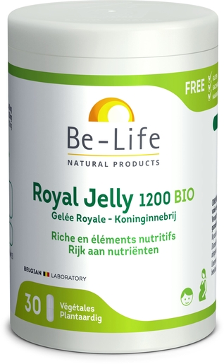 Be-Life Royal Jelly 1200 Bio 30 Gélules | Produits Bio
