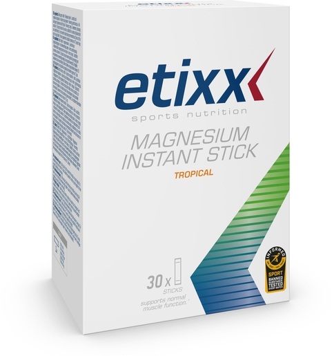 Etixx Magnésium 30 Instant Sticks (Tropical) | Endurance