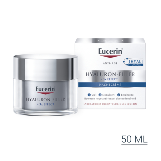 Eucerin Hyaluron-Filler +3x Effect Nachtcrème Anti-Age &amp; Rimpels Pot 50ml | Lichaam & gezicht