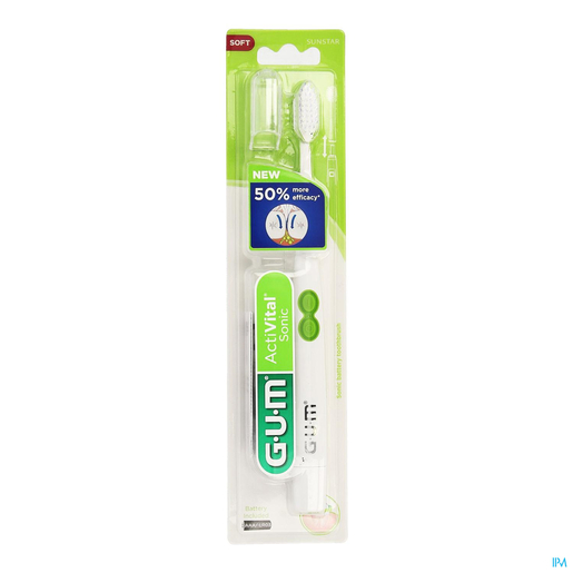 GUM Elektrische Tandenborstel Sonic Daily Batterij Zwart | Tandenborstels