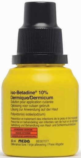 iso-Betadine Dermique 10% Solution pour Application Cutanée 50ml | Désinfectants - Anti infectieux