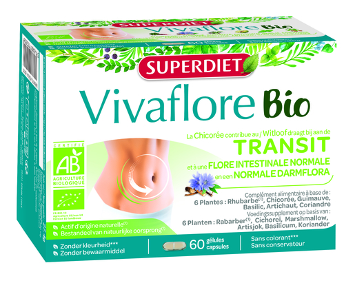 SuperDiet Vivaflore Bio 60 Capsules | Défenses naturelles - Immunité