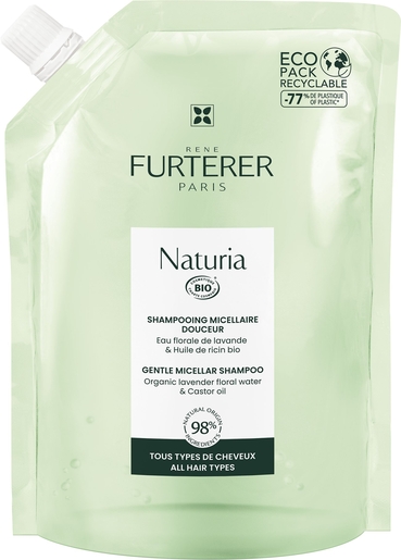 Furterer Naturia Shampoo Navulling 400 ml | Irritatie hoofdhuid