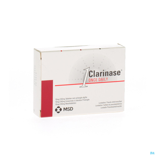 Clarinase 240mg/10mg Once Daily 7 Tabletten | Seizoensgebonden