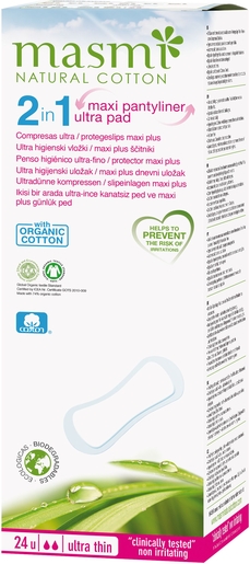 Masmi Protège Slip Maxi 24 Slips | Hygiène Intime