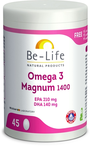 Be Life Omega 3 Magnum 1400 45 Capsules | Bloedsomloop