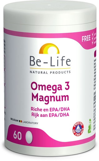 Be-Life Omega 3 Magnum 60 Capsules | Bloedsomloop