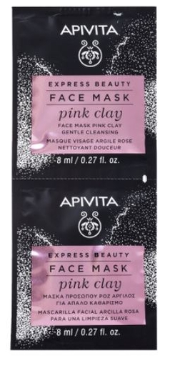 Apivita Express Beauty Mask Pink Clay 2x8ml | Make-upremovers - Reiniging
