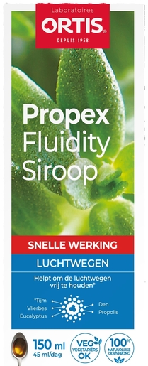 Ortis Propex Siroop Fluidity 150 ml | Natuurlijk afweersysteem