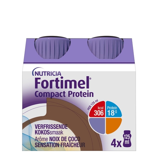 Fortimel Compact proteïne Kokosnoot 4x125 ml | Voeding