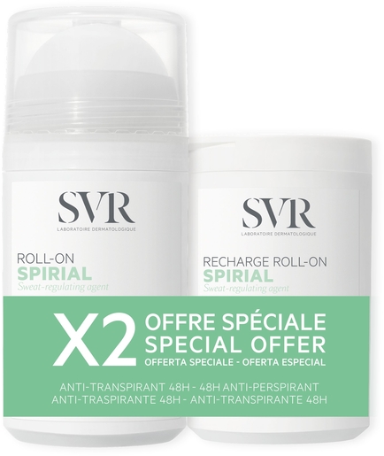 Svr Spirial Roll-on 50 ml + Navulling 50 ml | Antitranspiratie deodoranten
