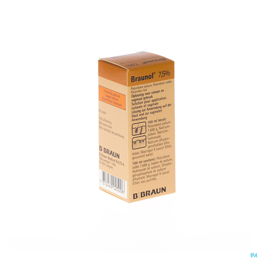 Braunol 7,5% oplossing 30ml | Ontsmettingsmiddelen - Infectiewerende middelen