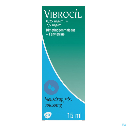 Vibrocil Druppels 15ml | Verstopte neus - Neussprays of -druppels