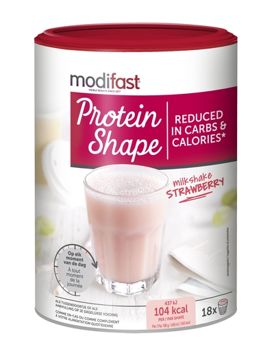 Modifast Protein Shape Milkshake Aarbei 540 g | Eiwitdiëten