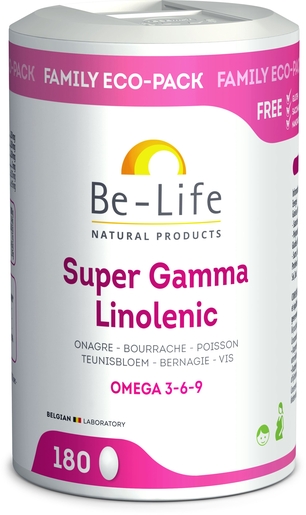 Be Life Super Gamma Linolenic 180 Gélules | Défenses naturelles - Immunité