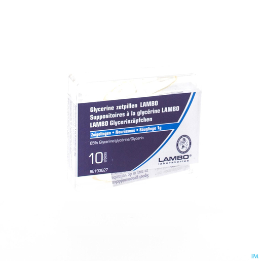 Glycérine Lambo 10 Suppositoires pour Bébés | Constipation