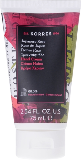 Korres Handcrème Japanse Roos 75 ml | Schoonheid en hydratatie van handen