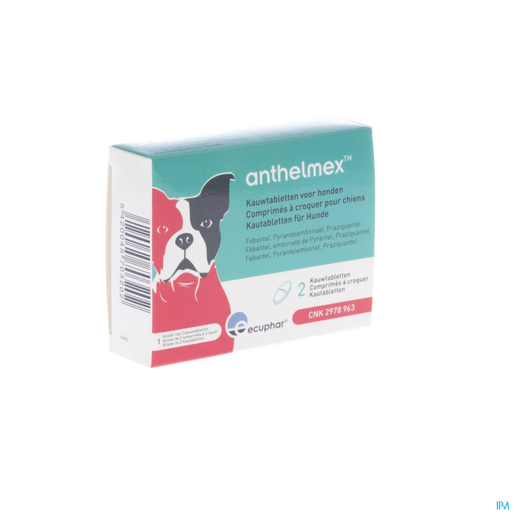 Anthelmex Kauwtabl. Hond2 | Geneesmiddelen voor honden