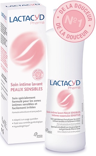 Lactacyd Pharma Soin Intime Lavant Peaux Sensibles 250ml | Soins pour hygiène quotidienne