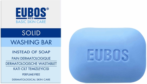 Eubos Compact Pain Bleu Sans Parfum 125g | Bain - Douche