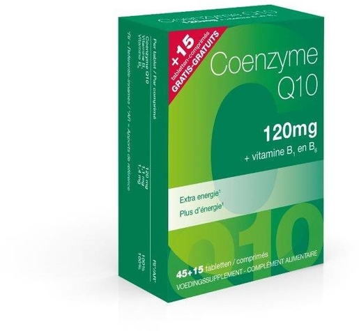 COENZYME Q10 120MG      TABL 45+15 GRATUIT REVOGAN | Vitamine B