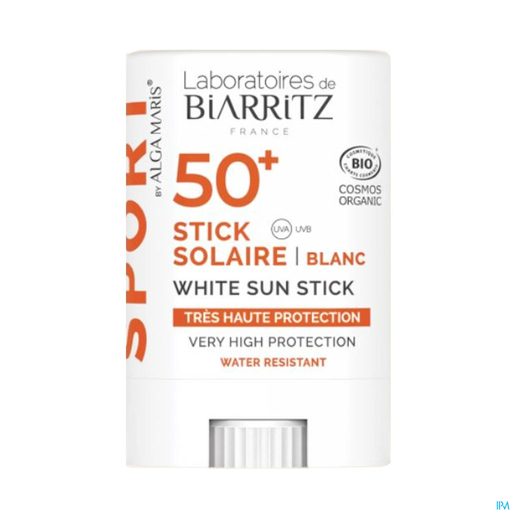 Algamaris Stick Solaire Sport Ip50+ Blanc 12g | Crèmes solaires