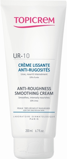 Topicrem UR10 Crème Lissante Anti-Rugosité 200ml | Hydratation - Nutrition