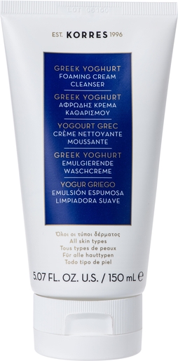 Korres Kf Greek Yoghurt Prob.reinig.schuim.cr150ml | Make-upremovers - Reiniging