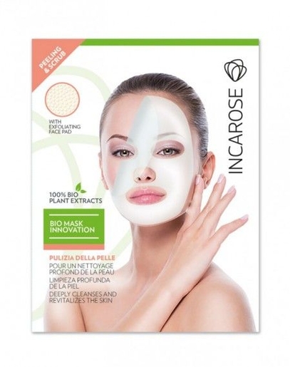 Incarose Masque Visage Peeling&amp;Scrub Tissu à Tissu 1 | Masque